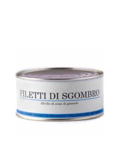 Mackerel Fillets in Sunflower Oil in a Tin - Adelfio