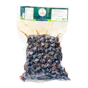 DRY BLACK OLIVES BAG 500 G - Nonna Marida