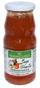 Sugo Pronto con Tonno, Basilico e Cipolla Rossa di Tropea Calabria IGP 340g - Mancuso 1976