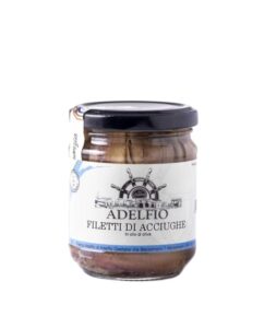 Anchovy Fillets in Olive Oil in a Jar - Adelfio