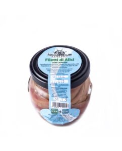 Anchovy Fillets with Capers in a Jar - Adelfio