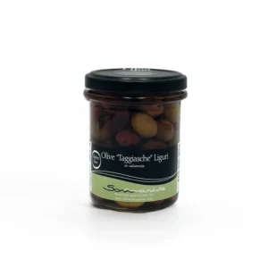 Ligurian Taggiasca Olives in Brine - Glass Jar - Sommariva