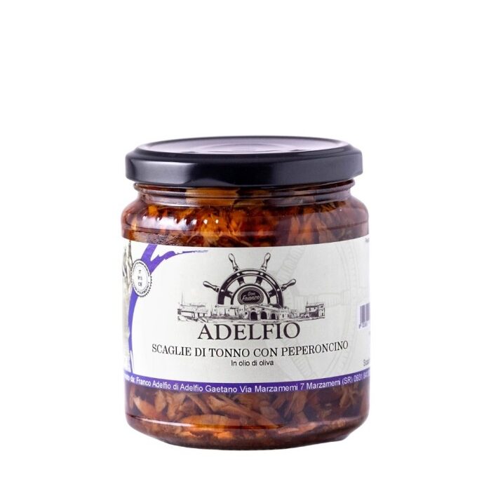 scaglie-di-tonno-con-peperoncino-in-vaso-adelfio-300-gr scaglie-di-tonno-con-peperoncino-in-vaso-adelfio-300-gr