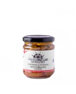 Mediterranean Tuna Belly in Olive Oil in a Jar - Adelfio